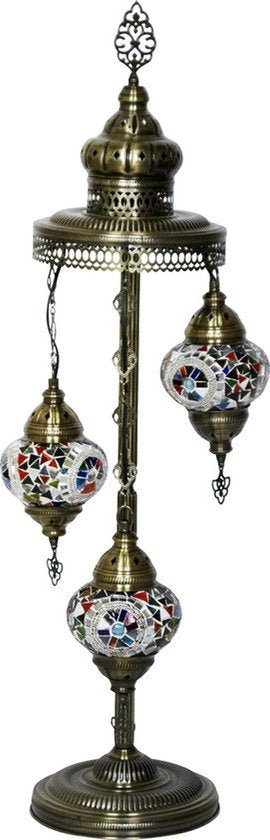 Staande Lamp De Max - Oosterse - Mozaiek - Paars - 94cm