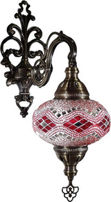 Wandlamp De Max - Turkse - Mozaïek - Bruin - 15cm
