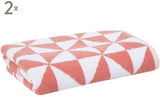 Handdoekenset De Max - Set van 2 Stuks - Wit - 50x100cm