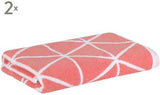 Handdoekenset De Max - Set van 2 Stuks - Wit - 50x100cm