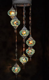 Hanglamp De Max - Turkse - Mozaïek - Bruin - 7 Bollen