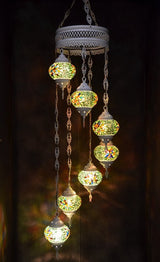 Hanglamp De Max - Turkse - Mozaïek - Bruin - 7 Bollen
