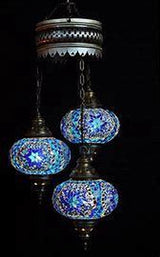 Hanglamp De Max - Oosterse - Mozaiek - Blauw