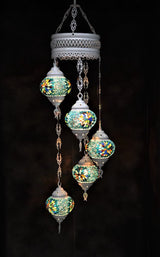 Hanglamp De Max - Oosterse - Mozaiek - Blauw