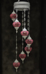 Hanglamp De Max - Turkse - Mozaïek - Bruin - 7 Bollen