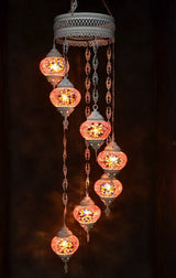 Hanglamp De Max - Turkse - Mozaïek - Bruin - 7 Bollen