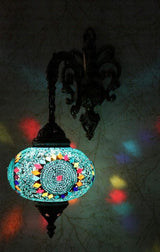 Wandlamp De Max - Turks - Mozaïek - Turquoise