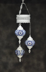 Hanglamp De Max - Oosterse - Mozaiek - Blauw