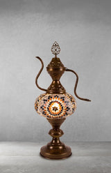Tafellamp De Max - Turkse - Mozaïek - Wit - 12cm