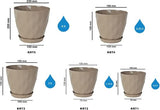 Bloempot De Max - Set van 2 Stuks - 19cm