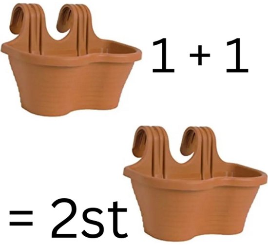 Plantenbak De Max - Set van 2 Stuks - Kunststof