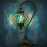 Tafellamp De Max - Turkse - Mozaiek - Blauw