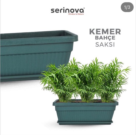 Plantenbak De Max - Kunststof - Groen - 22L