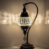 Tafellamp De Max - Turkse - Mozaïek - Wit - 12cm