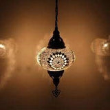 Hanglamp Merkloos - Turkse - Mozaïek - Wit - 19cm