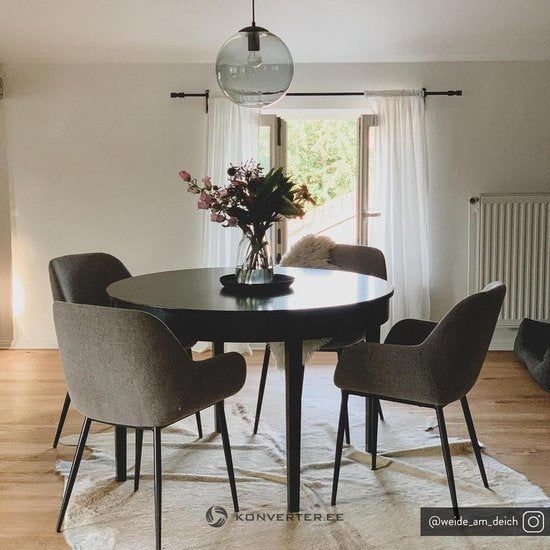 Fauteuil De Max - Set van 2 Stuks - Metaal - Zwart