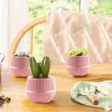 Bloempot Serinova - Set van 6 Stuks - Antraciet - 6,5cm