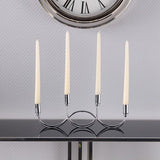 Kandelaar home24 - Zilverkleurige Kaarsenhouder