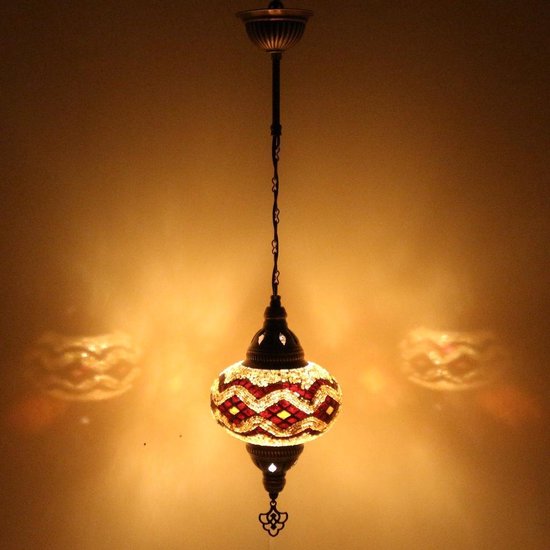 Hanglamp Merkloos - Turkse - Mozaïek - Zwart - 12cm
