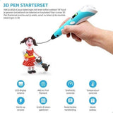3D-pen Merkloos - 3D Knutselpakket met LCD Scherm