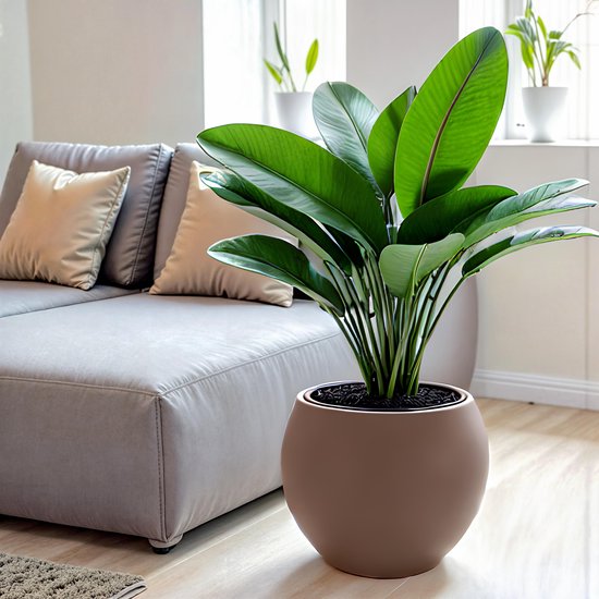 Bloempot De Max - Taupe - 38cm