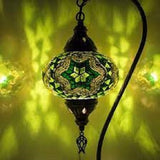 Tafellamp Merkloos - Turkse - Glas - Turquoise - 13cm