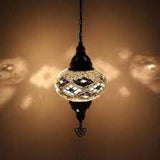Hanglamp Merkloos - Turkse - Mozaïek - Wit - 19cm