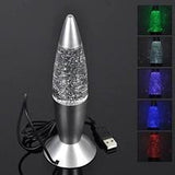 Glitterlamp De Max - Blauw - 18cm