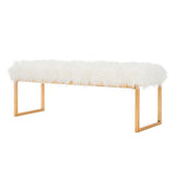 Bank Safavieh - Luxe - Wit