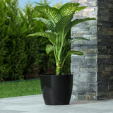 Bloempot De Max - Kunststof - Zwart - 39cm