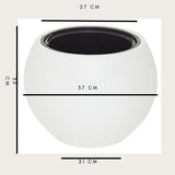 Bloempot De Max - Wit - 38cm