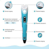 3D-pen Merkloos - 3D Knutselpakket met LCD Scherm