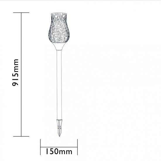 Padverlichting De Max - Luxform Tuinlamp Tulip LED