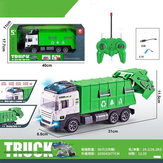 RC Voertuig De Max - Groen - 31cm