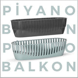 Plantenbak Serinova - Antraciet - 51cm - 8L