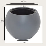 Bloempot De Max - Antraciet - 38cm