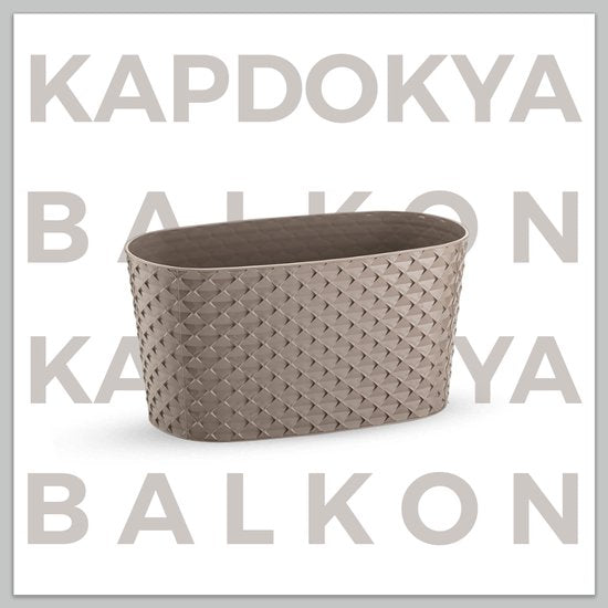 Bloempot De Max - Set van 2 Stuks - Taupe - 30cm