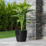 Bloempot De Max - Set van 3 Stuks - Luxe - Zwart - 17cm