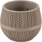 Bloempot Serinova - Set van 6 Stuks - Antraciet - 6,5cm