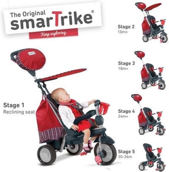 Driewieler SmarTrike - Rood