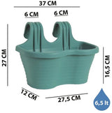 Plantenbak De Max - Set van 2 Stuks - Kunststof
