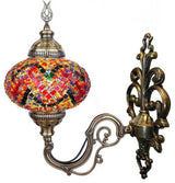 Wandlamp De Max - Turkse - Mozaïek - Bruin - 15cm