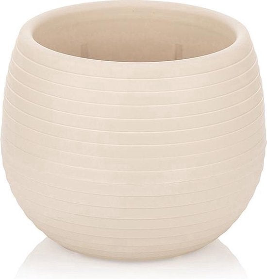Bloempot De Max - Set van 6 Stuks - Crème - 10cm