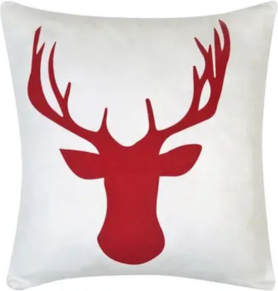 Sierkussenhoes by46 - Katoen - Rood - 40x40cm