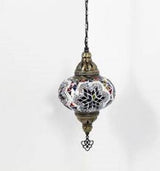 Hanglamp Merkloos - Turkse - Mozaïek - Wit - 19cm