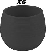 Bloempot De Max - Set van 6 Stuks - Geel - 13cm