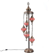Staande Lamp Halay - Turkse - Mozaïek - Geel - 5 Bollen