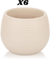 Bloempot De Max - Set van 6 Stuks - Geel - 13cm