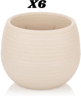 Bloempot Serinova - Set van 6 Stuks - Blauw - 10cm