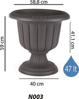 Bloempot De Max - Taupe - 60cm - 47L
